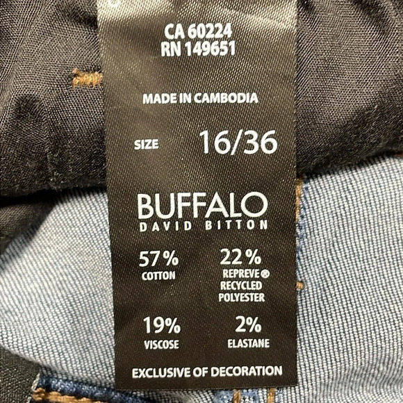 NWOT Buffalo David Bitton Mollie High Rise Stretch Skinny Denim Jean 16/36 - Picture 13 of 16